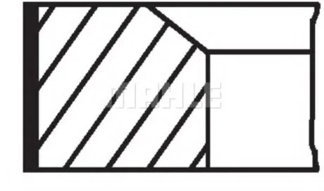 Комплект поршневих кілець MAHLE / KNECHT 681RS001050N0