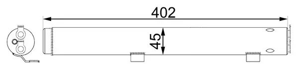 Осушувач радіатора кондиціонера MAHLE / KNECHT AD 285 000S (фото 1)