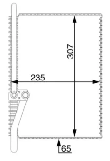 Випарник кондиціонера MAHLE / KNECHT AE 74 000S