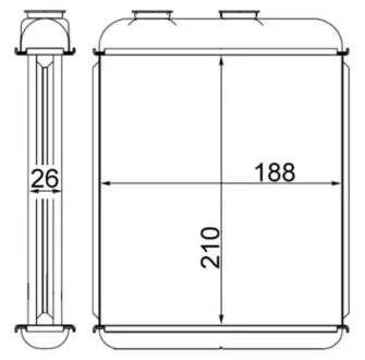 Радиатор печки MAHLE / KNECHT AH 41 000S