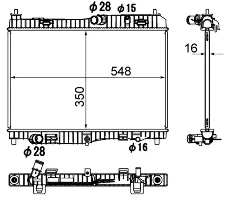 Радиатор системы охлаждения MAHLE / KNECHT CR 1896 000S (фото 1)