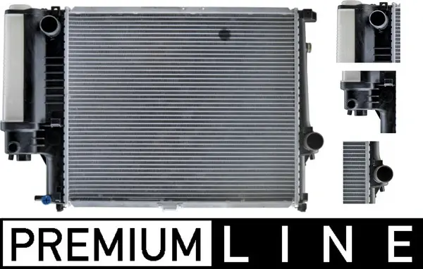 Радіатор охолодження двигуна BMW 5 E34 2.0/2.5i MT +AC MAHLE / KNECHT CR 327 000P (фото 1)