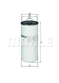 Топливный фильтр MAHLE / KNECHT KC300