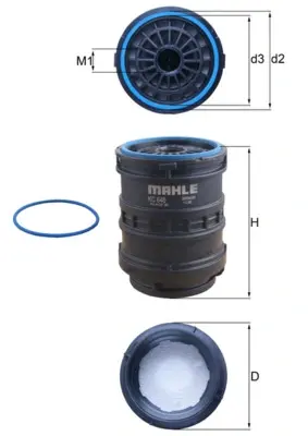 Фільтр MAHLE / KNECHT KC646D (фото 1)