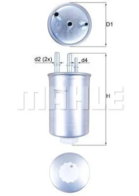 Топливный фильтр MAHLE / KNECHT KL 505 (фото 1)