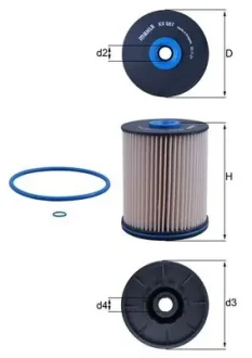 Фильтр топливный MAHLE / KNECHT KX567D