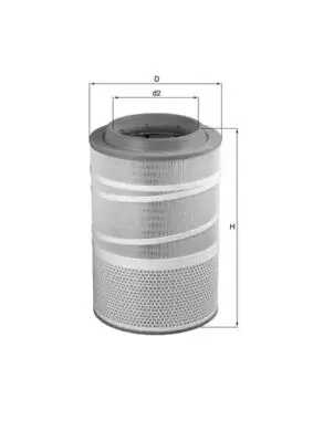 Воздушный фильтр MAHLE / KNECHT LX1278 (фото 1)
