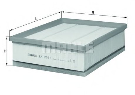 Фильтр воздушный Mahle LandRover MAHLE / KNECHT LX2031