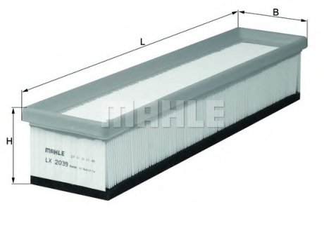 Воздушный фильтр MAHLE / KNECHT LX2039