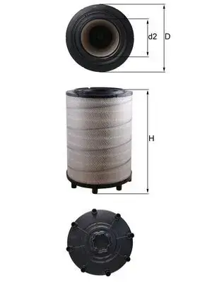Повітряний фільтр MAHLE / KNECHT LX2839 (фото 1)