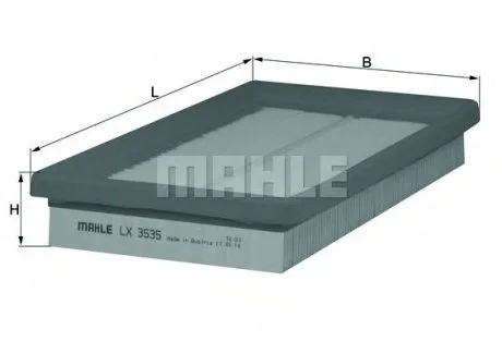 Фильтр воздушный_ Mahle Fiat 500 MAHLE / KNECHT LX3535
