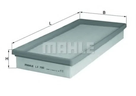 Фильтр воздушный Mahle Ford MAHLE / KNECHT LX799
