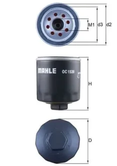 Фільтр масляний Mahle FORD Transit 4x4 ''2.0EcoBlue ''17>> MAHLE / KNECHT OC1539