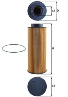 Масляний фiльтр MAHLE / KNECHT OX376D