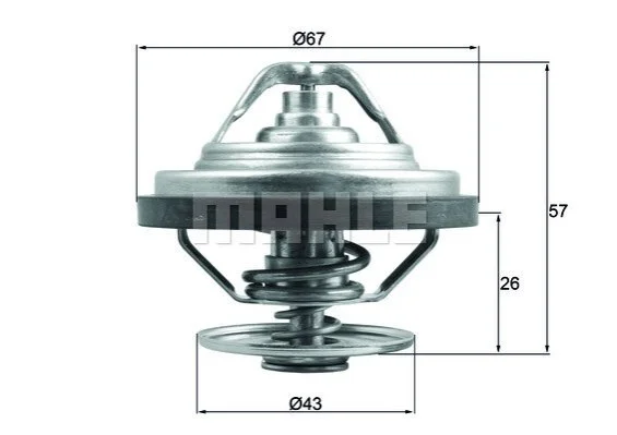 Термостат MAHLE / KNECHT TX 158 83 (фото 1)