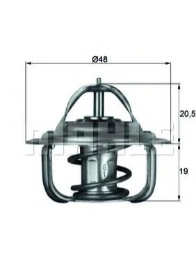 Термостат MAHLE / KNECHT TX183D (фото 1)
