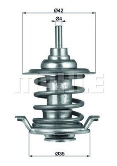 Термостат системи охолодження (83°C, без прокладки) MAZ 170, 200 CLAAS ATLES DEUTZ FAHR AGROTRON, AGROTRON L, M LAMBORGHINI R, VICTORY RENAULT ATLES BF4M1013FC-TCD2013L62V MAHLE / KNECHT TX5983
