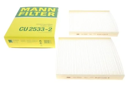 Фильтр салона (к-кт) -FILTER MANN CU 2533-2