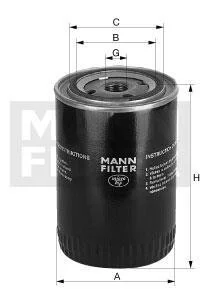 Масляний фільтр MANN W712/98 (фото 1)