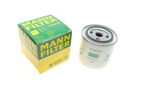 Фильтр масляный -FILTER MANN W 920/38