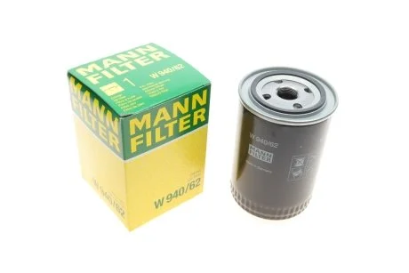 Фильтр масляный -FILTER MANN W 940/62