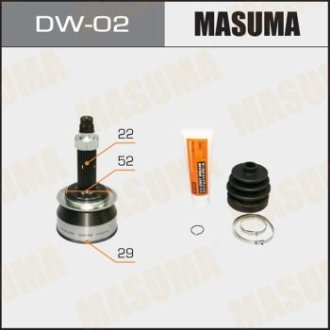Шрус 29x52x22 CHEVROLET AVEO (T250, T255), CHEVROLET LACETTI (J200) (DW-02) MASUMA DW02