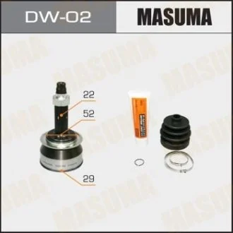Шрус 29x52x22 CHEVROLET AVEO (T250, T255), CHEVROLET LACETTI (J200) (DW-02) MASUMA DW02