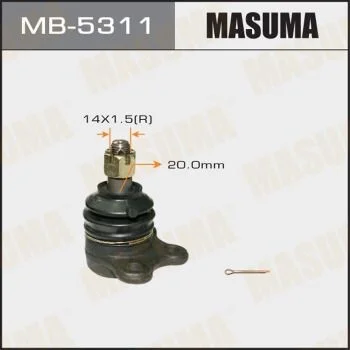 Опора кульова передній верх ISUZU D-MAX I (TFR, TFS) 02-12, D-MAX I (TFR, TFS) 06-12/OPEL FRONTERA B (98-04) MASUMA MB5311 (фото 1)