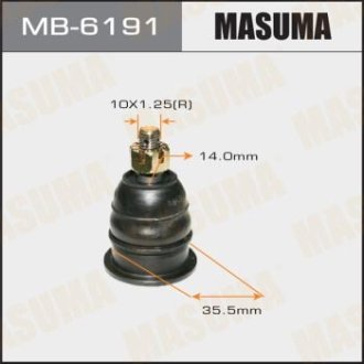Опора кульова передня верхня EG#, EH1, EK#, EJ7 HONDA ACCORD IX 2.4 (MB-6191) MASUMA MB6191