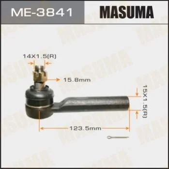 Накінечник кермовий HILUX SURF RZN21#, VXN21#TOYOTA FORTUNER (04-15), TOYOTA 4_RUNNER (02-09) (ME-3841) MASUMA ME3841 (фото 1)