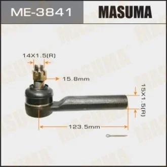 Накінечник кермовий HILUX SURF RZN21#, VXN21#TOYOTA FORTUNER (04-15), TOYOTA 4_RUNNER (02-09) (ME-3841) MASUMA ME3841