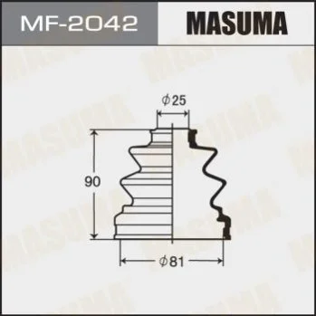 Пильовик ШРУСу внутрішнього Mitsubishi L 200 (05-), Pajero (-06) (MF-2042) MASUMA MF2042 (фото 1)
