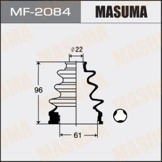 Пыльник шруса внутреннего Toyota Auris (06-09), Corolla (00-06), Prius (09-11) (MF-2084) MASUMA MF2084