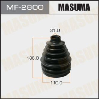 Пыльник шруса MF-2800 (пластик) + спецхомут (MF-2800) MASUMA MF2800