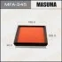 Фильтр воздушный пропиткаNISSAN TIIDA (C13) 1.5 dCi, 1.2 DIG-T, 1.6 DIG-T (14-20) (MFA-345) MASUMA MFA345 (фото 1)