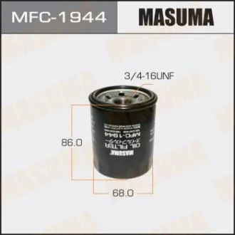 Фільтр масляний Suzuki Grand Vitara (05-16), Kizashi (09-15), Swift (00-10), SX4 (06-), Vitara (15-) (MFC-1944) MASUMA MFC1944