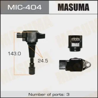 Катушка зажигания MAZDA 2, DEMIO / ZJ-VE, ZJ-VEM, ZY-VE  MASUMA MIC404
