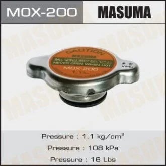 Кришка радіатора Mitsubishi/ Subaru/ Toyota 1.1 bar (MOX-200) MASUMA MOX200