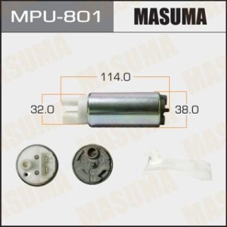 Бензонасос електричний (+сітка)) Mazda/ Mitsubishi/ Subaru (MPU-801) MASUMA MPU801