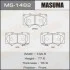 Колодки тормозные передн Mitsubishi Pajero (06-)/ Toyota Hilux (11-), Land Cruiser Prado (02-09) (MS-1482) MASUMA MS1482 (фото 1)