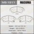 Колодки тормозные передн Toyota Auris (06-15), Avensis (08-), Corolla (06-10) (MS-1911) MASUMA MS1911 (фото 1)
