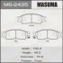 Колодки тормозные передн Mitsubishi Lancer (00-08) (MS-2435) MASUMA MS2435 (фото 1)