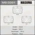 Колодки гальмівні задні Mitsubishi Pajero Sport (09-) (MS-3391) MASUMA MS3391 (фото 1)