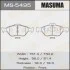 Колодки тормозные переднTOYOTA YARIS (10-16), MAZDA 2 (07-15), FORD FIESTA VI (09-14) (MS-5495) MASUMA MS5495 (фото 1)
