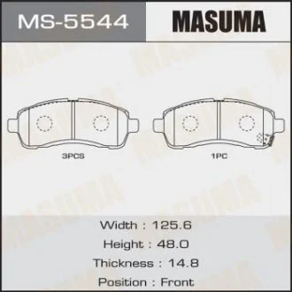 Колодки тормозные (MS-5544) MASUMA MS5544
