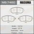 Колодки тормозные передн Subaru Forester (01-14), Impreza (00-14), Legacy (02-14), XV (12-17) (MS-7460) MASUMA MS7460 (фото 1)