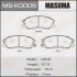 Колодки гальмівні передні SSANGYONG REXTON (14-19)/SSANGYONG ACTYON II, SSANGYONG ACTYON SPORTS II (12-17) (MS-K0006) MASUMA MSK0006 (фото 1)