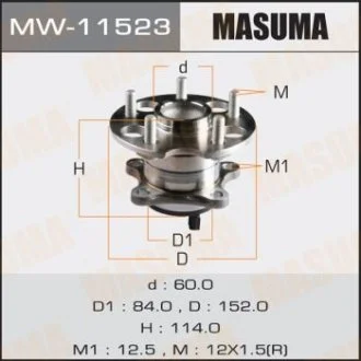 Ступиця колеса заднього в зборі з підшипником Toyota Venza (09-16) (с ABS) (MW-11523) MASUMA MW11523