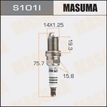 Свічка запалювання іридієва Masuma MASUMA S101I (фото 1)
