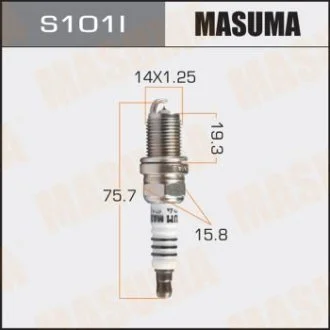 Свічка запалювання іридієва Masuma MASUMA S101I